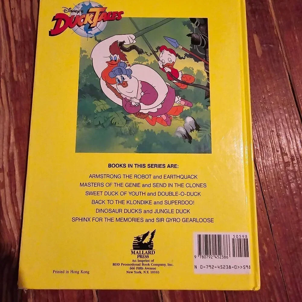 Vintage Disney Duck Tales Dinosaur Ducks and Jungle Duck Children's Book